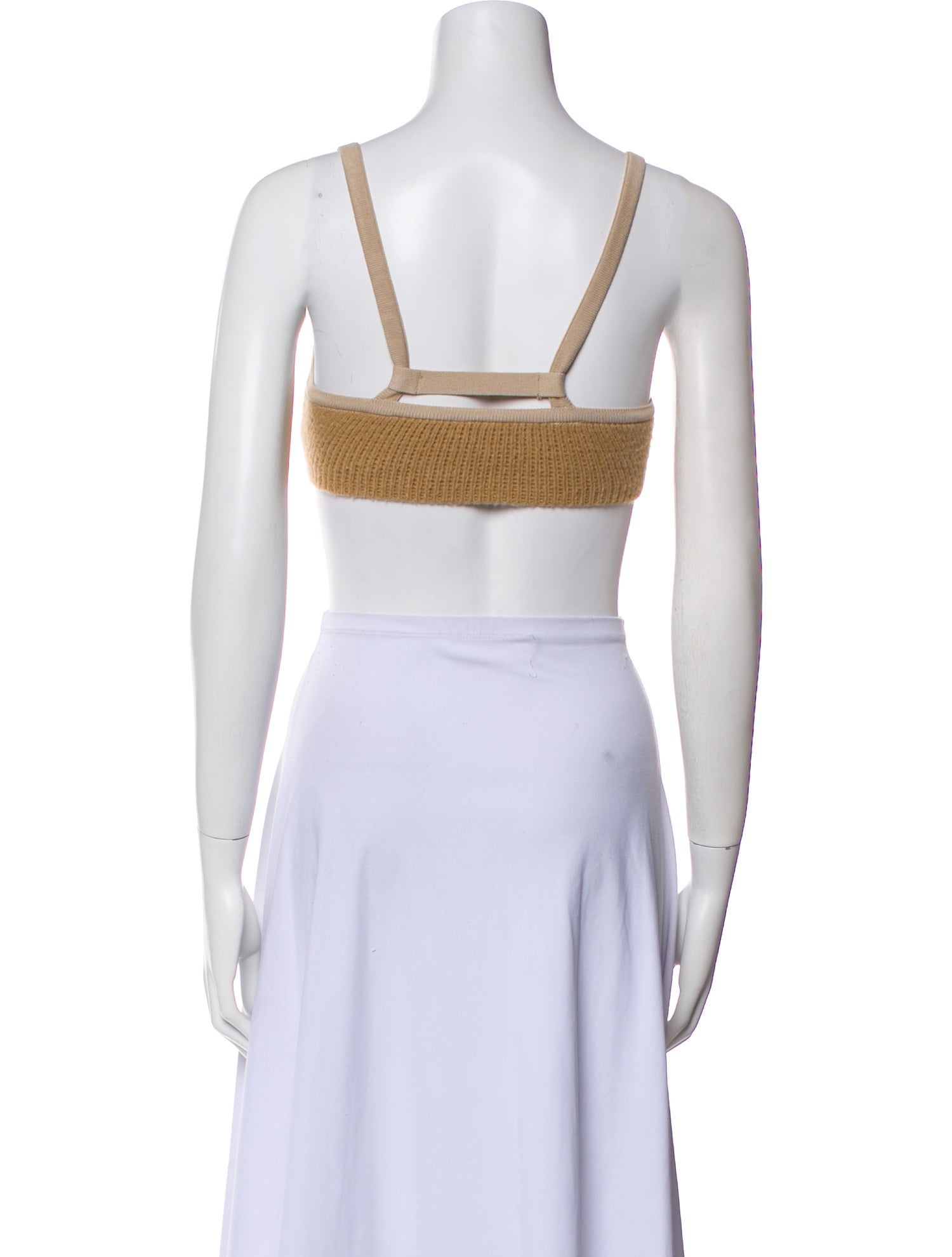 Jacquemus Square Neckline Sleeveless Crop Top